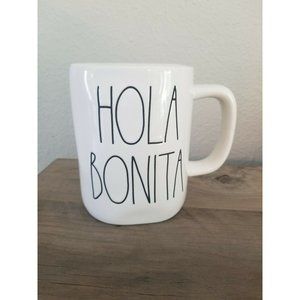 Rae Dunn HOLA BONITA - White Ceramic Coffee Mug LL by Magenta